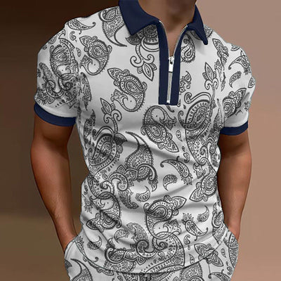 John® | Men'S Summer Stylish Printed Polo Shirt