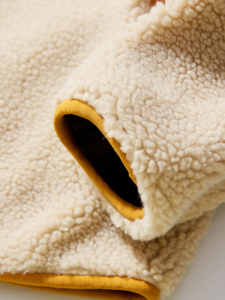 Owen | CRERI Zipper Through Teddy Faux Fur Jacket