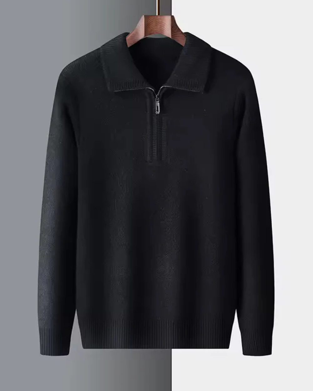 Remi | Gstaad Cashmere Quarter Zip Sweater