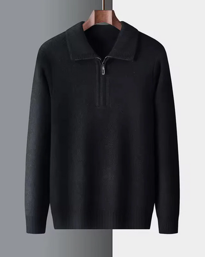 Remi | Gstaad Cashmere Quarter Zip Sweater
