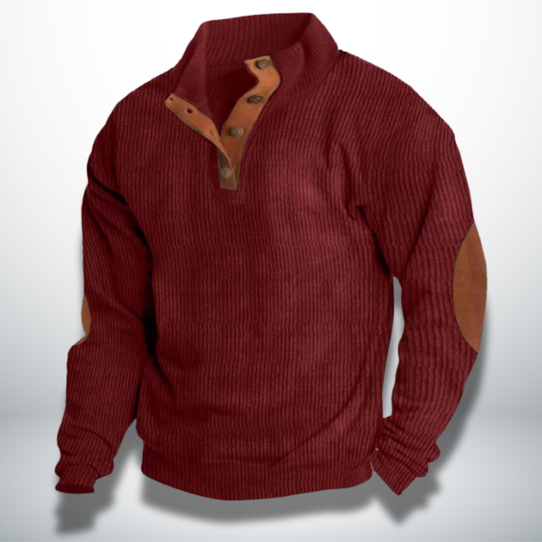 Clarencio® | Men's Velvet Effect Pullover