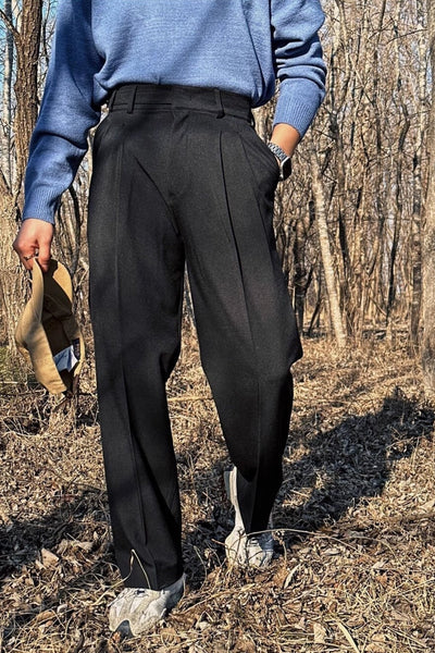 Bhavin® | MV Paris Buckle High-Waisted Suit Trousers