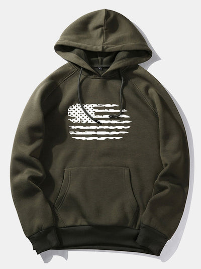 Patricio | American Flag Print Hoodie