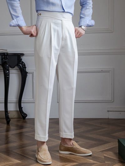 Bhavna® | MV Retro Italian Casual Straight Trousers