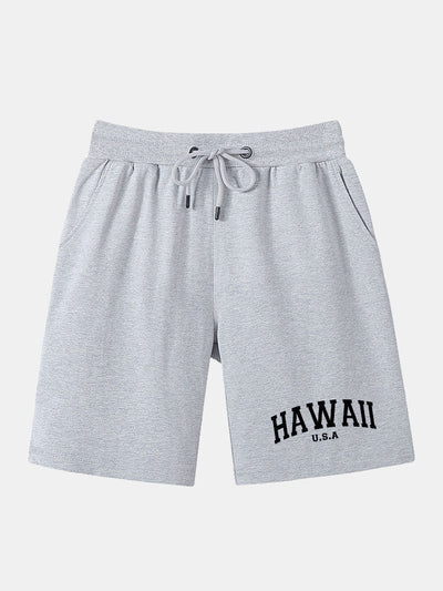Philip | Hawaii Print Mid Length Shorts