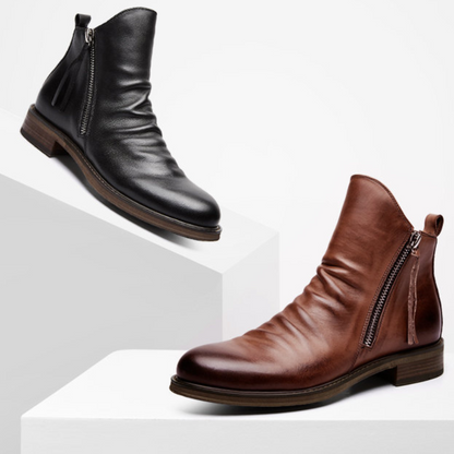 Casiano® | Elegant Men's Ankle Boots With Zip