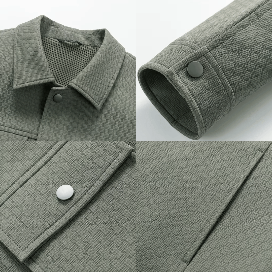 Quinn | Elliot Vintage Textured Cotton Knit Jacket