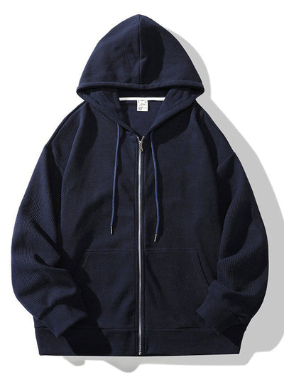 Gael | Relaxed Waffle Zip Hoodie