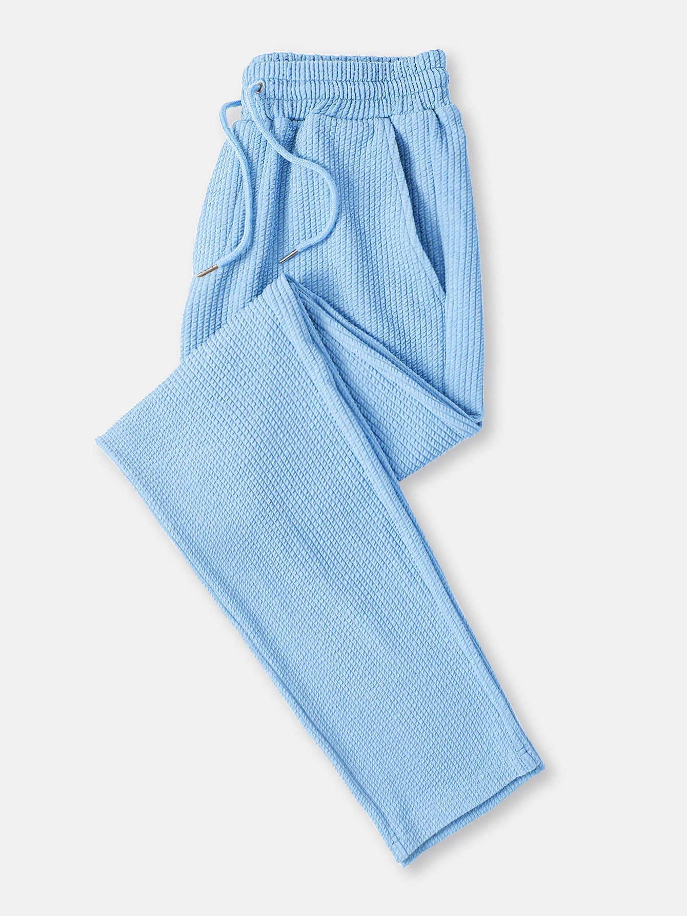 Jory® | Muscle Fit Long Sleeve Shirt With Ribbed Collar & Straight Leg Ribbed Trousers