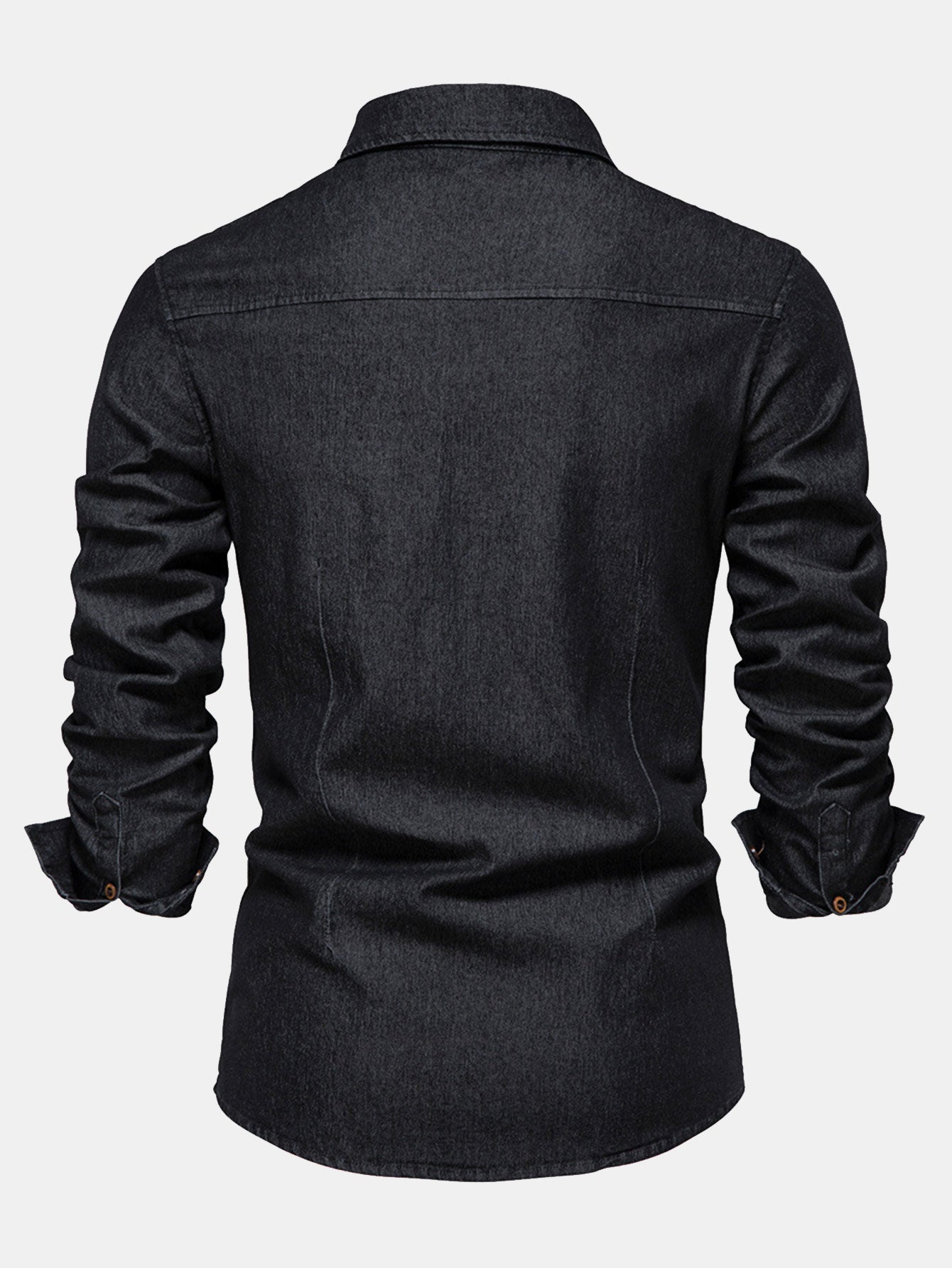 Finbar® | Washed Denim Western Shirt With Pockets