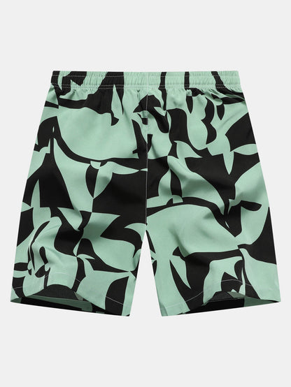 Jonathan® | Color Block Print Zipper Pocket Shorts