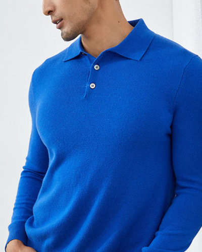 Enzo | Ponza Cashmere Polo Sweater
