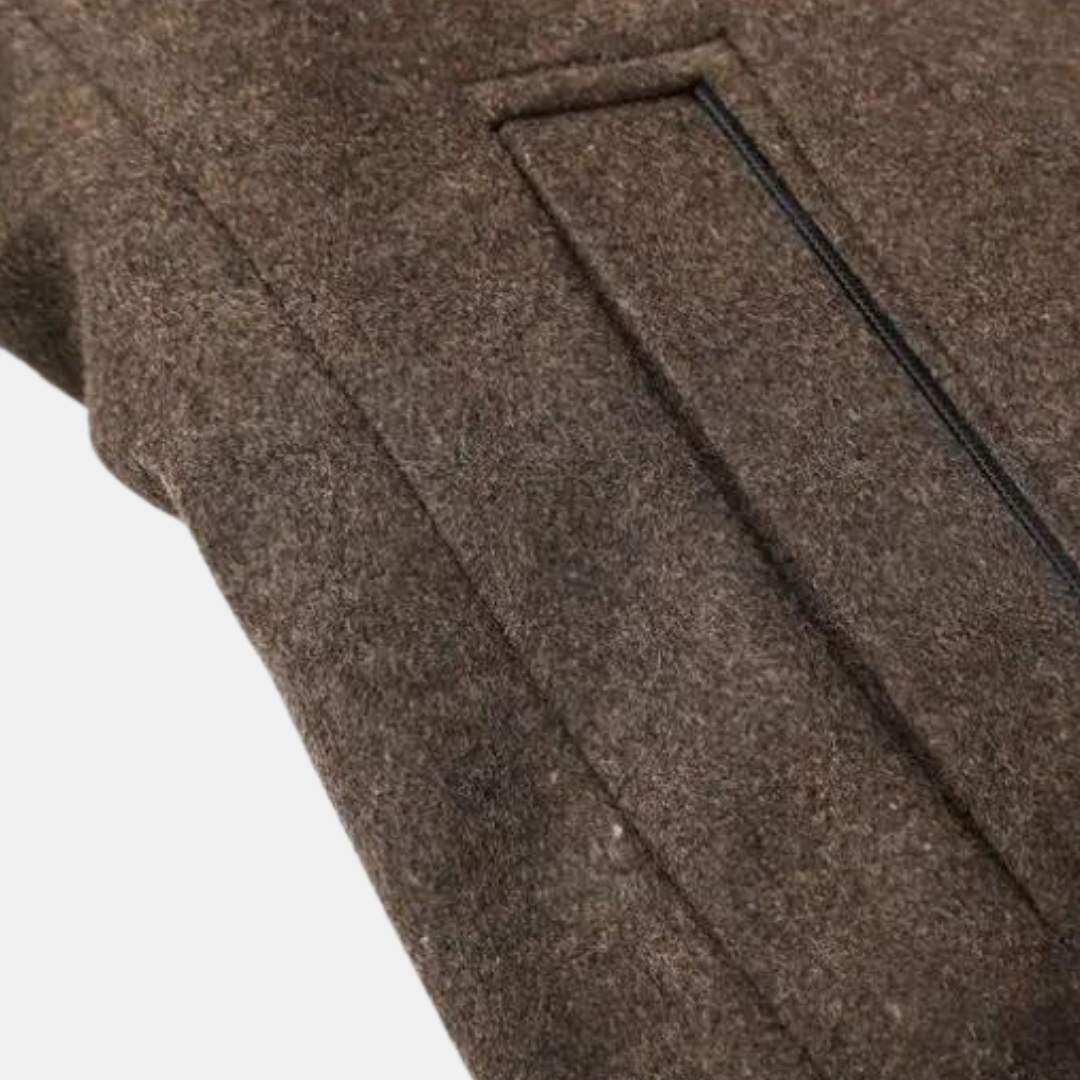 Lando | Thick wool trench coat for men