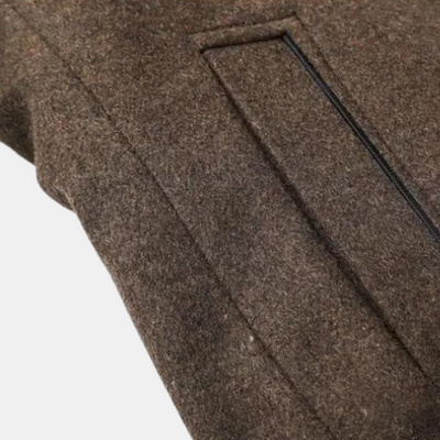 Lando | Thick wool trench coat for men