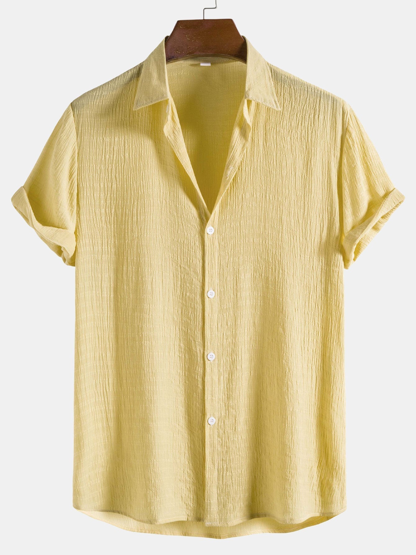 Arvy® | Textured Fabric Short Sleeve Shirt