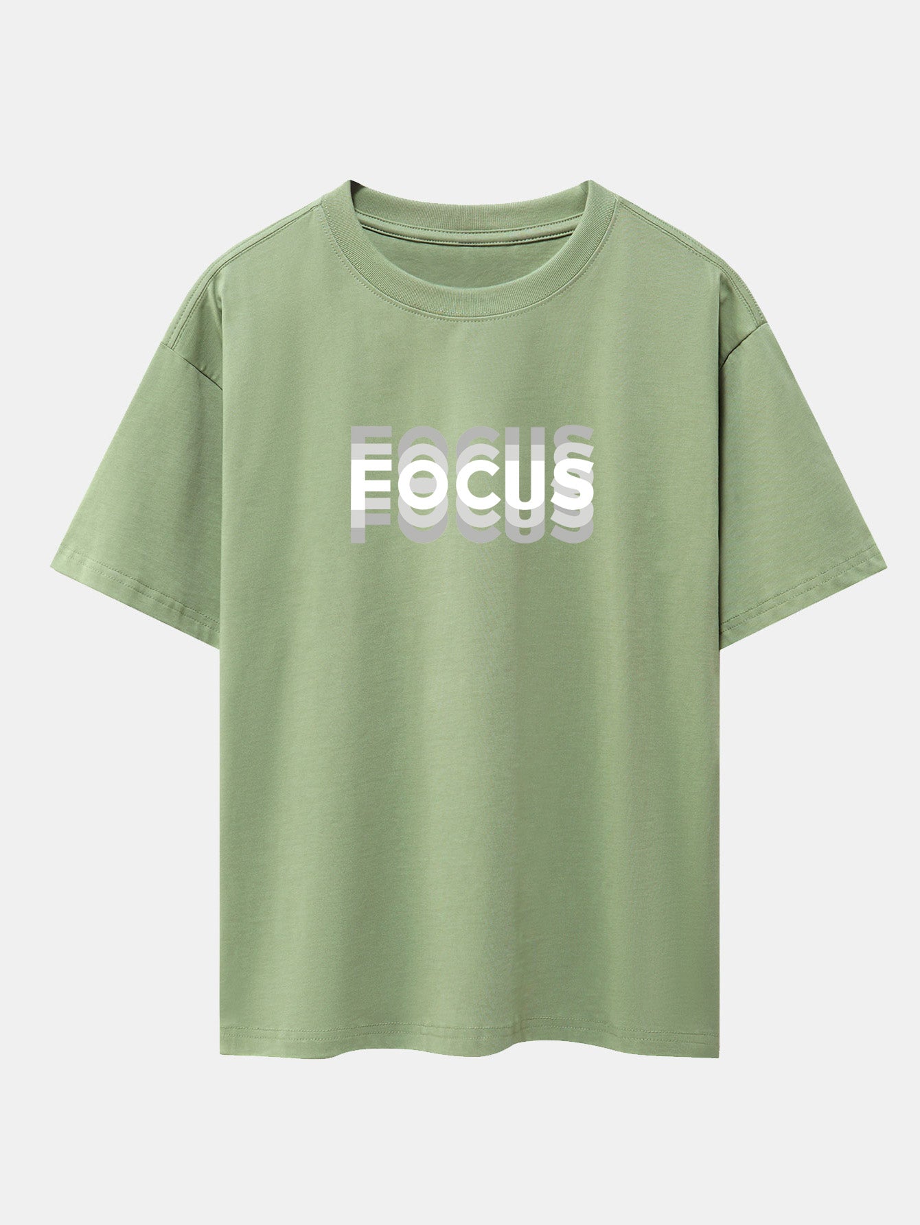 Cooper® | Focus Slogan Print Drop Shoulder Oversize T-Shirt