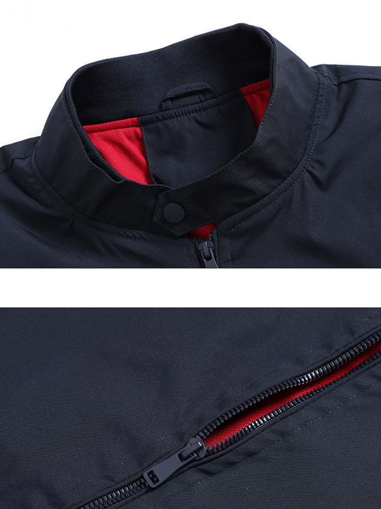 Erick® | Stand Collar Zip Up Jacket