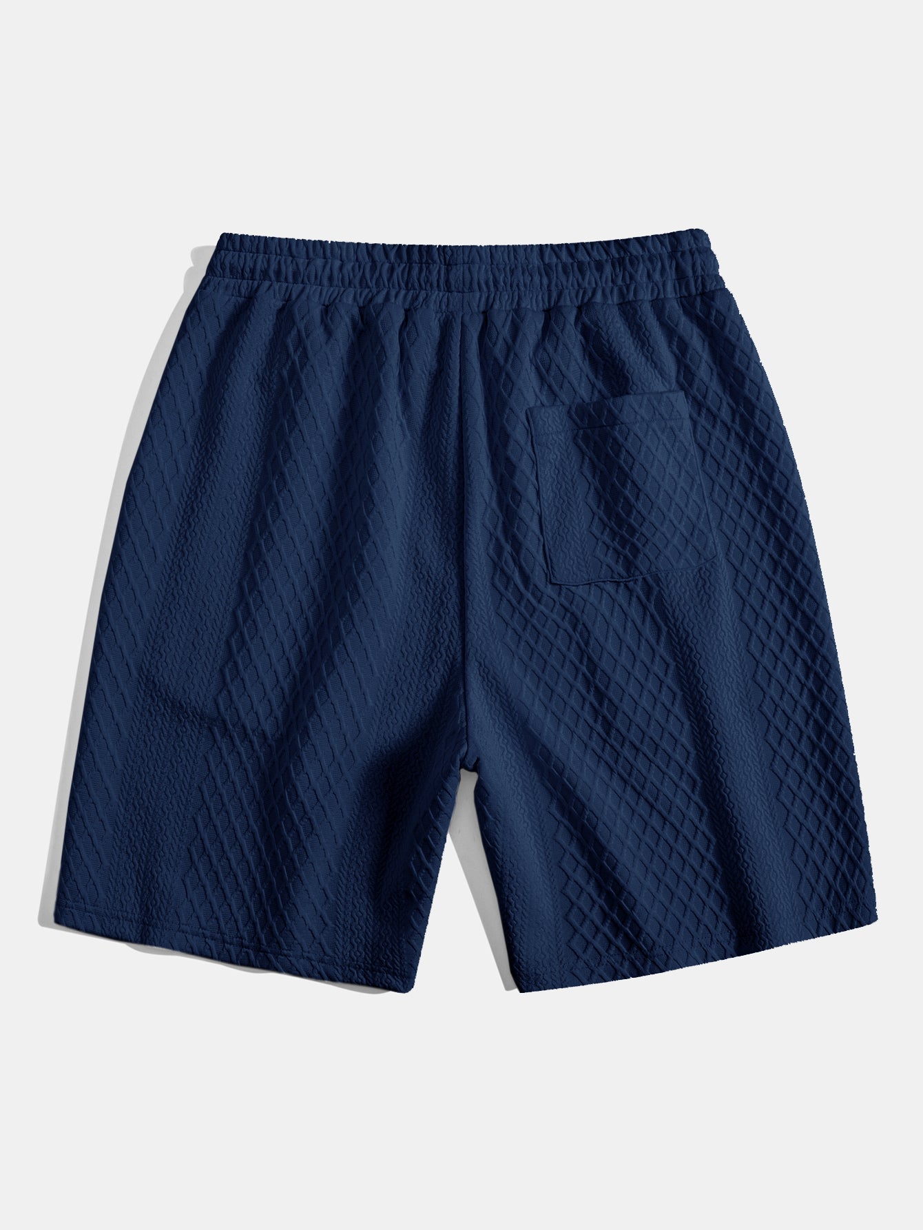 Adelin® | 3 Pieces Diamond Geometric Jacquard Drawstring Shorts