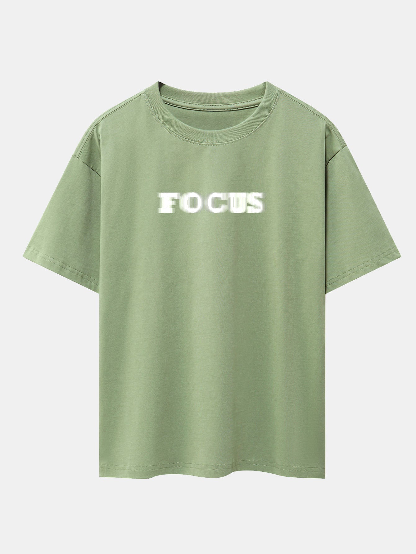 Wayne® | Vague Focus Print Drop Shoulder Oversize T-Shirt