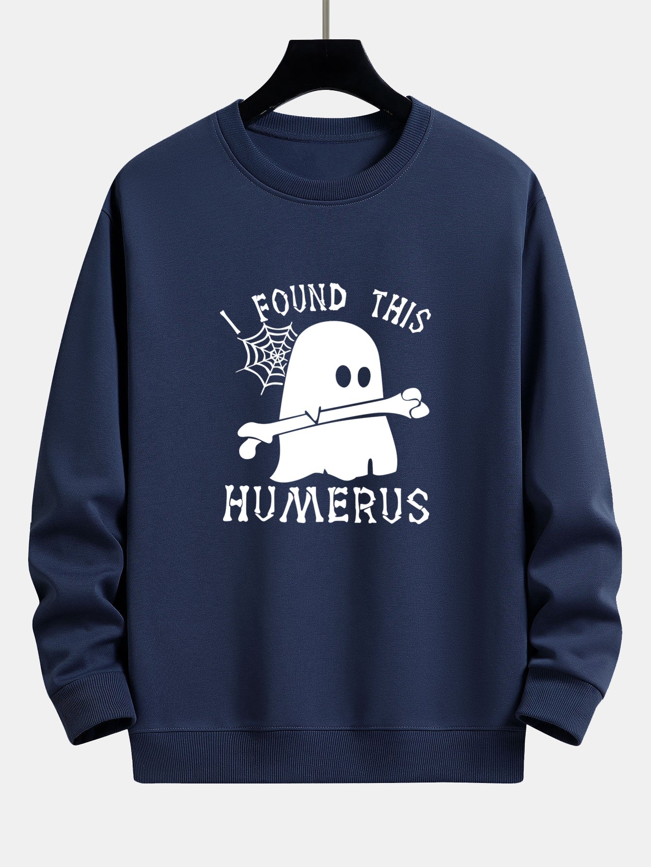 Celedonio® | Ghost Found This Humerus Print Relax Fit Sweatshirt