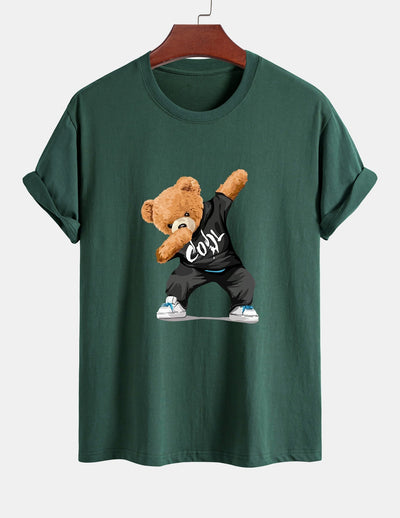 Guido® | Cool Bear Print Cotton T-Shirt