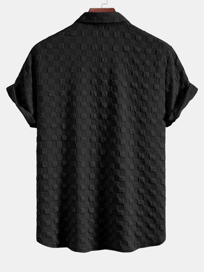 Juan® | Checkerboard Textured Button Up Shirt