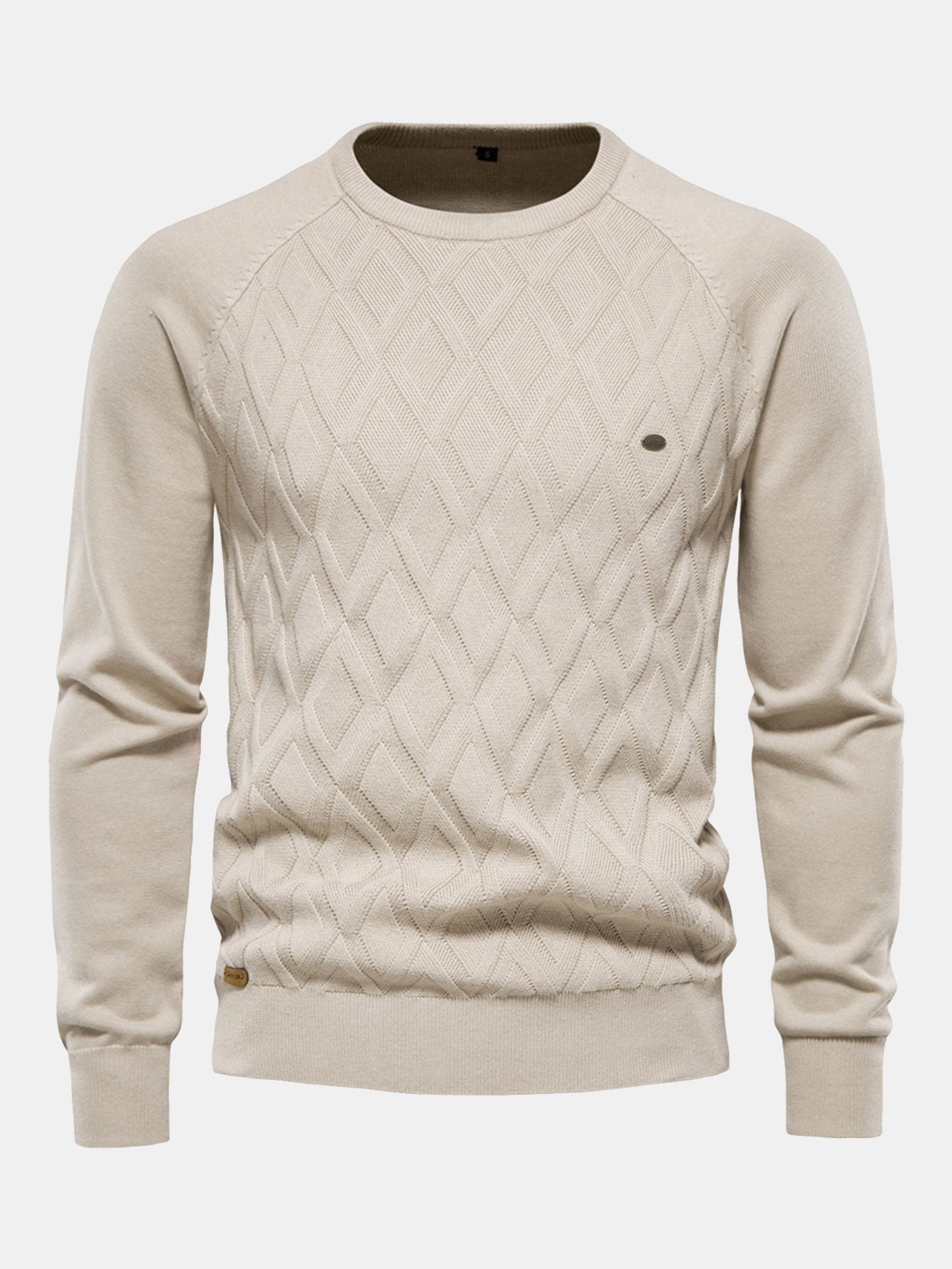 Erasmo® | Geometry Jacquard Crewneck Sweater