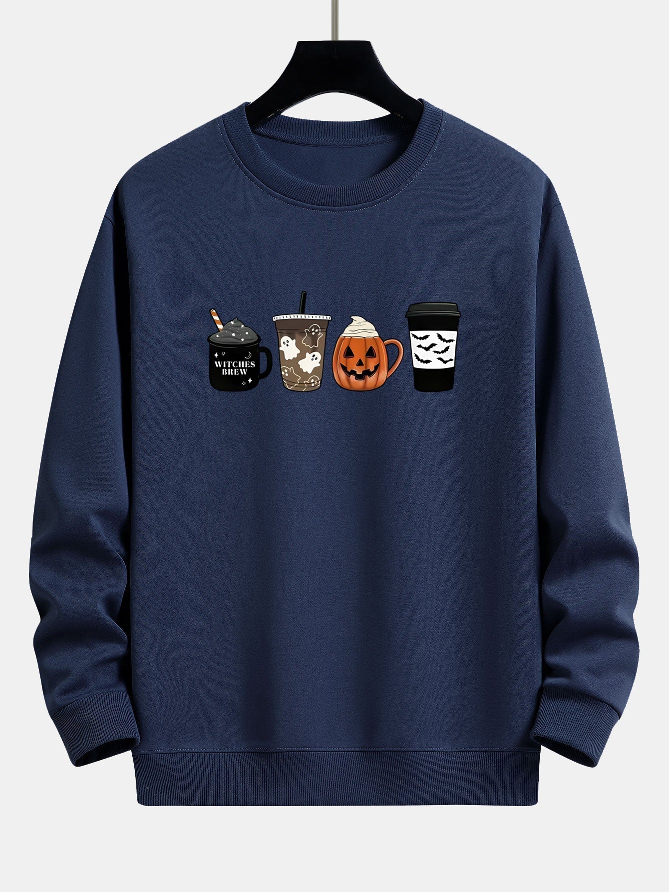 Casimiro® | Halloween Coffee Print Relax Fit Sweatshirt
