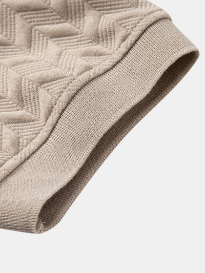 Colton | Geometric Jacquard Polo