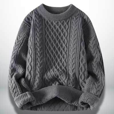Atanasio® | Elegant Men's Crew Neck Sweater