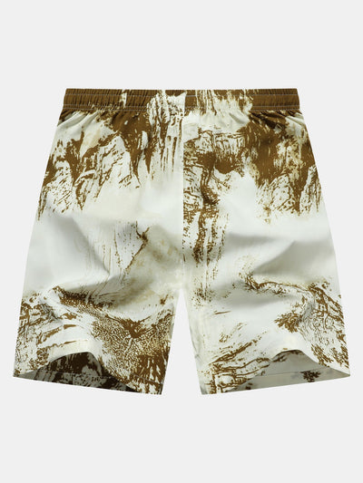 Leocadius | Ink Print Zipper Pocket Shorts