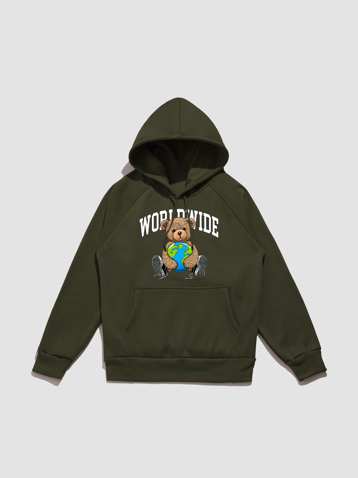 Wesley | Worldwide Bear Print Hoodie
