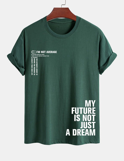 Urbano® | Positive Slogan Print Cotton T-Shirt