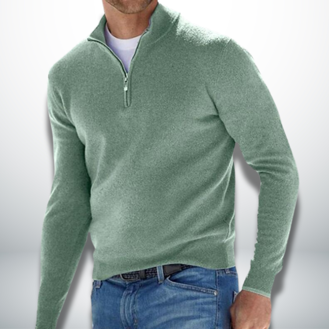 Cayetano® | Men's Casual Pullover With Zip