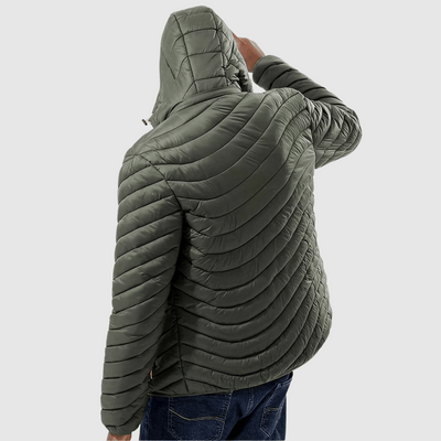 Alvaro | Uno Zipper Hooded Puffer Jacket
