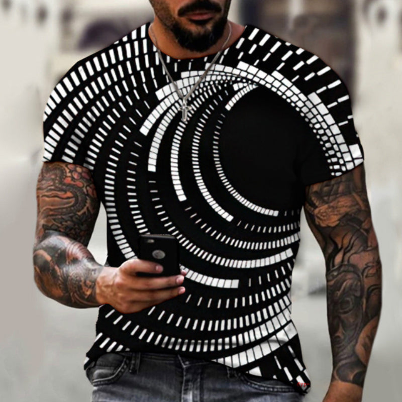 Jorel® | Men'S 3D Digital Print Casual Short-Sleeved T-Shirt