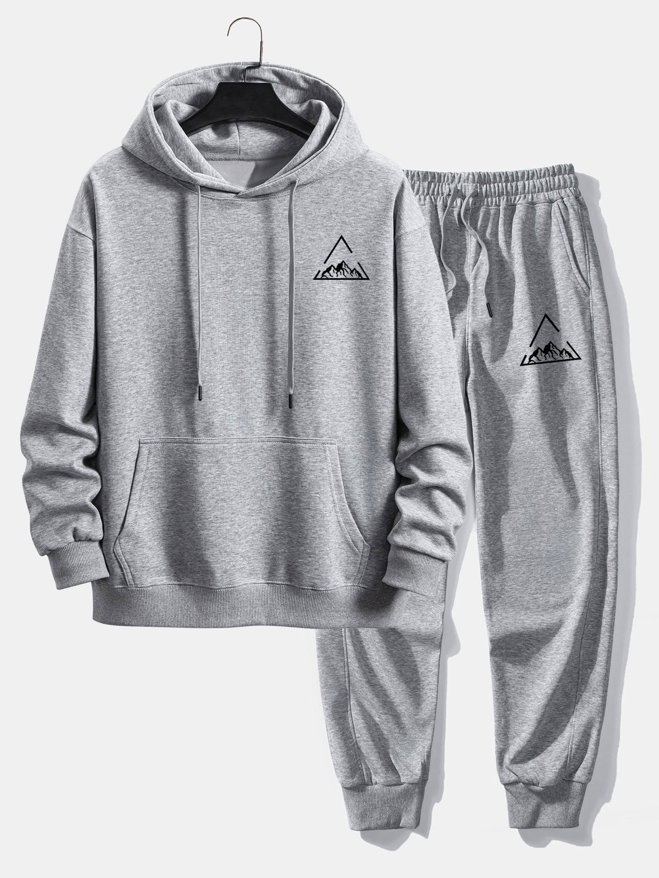 Lionel® | Triangle Mountain Print Relax Fit Hoodie & Jogging Pants