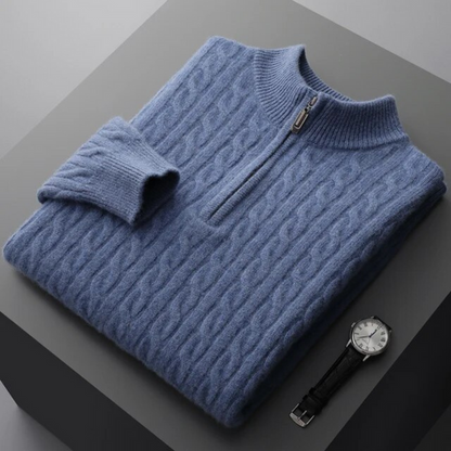 Aurelian® | Luxe Cashmere Zip Trui