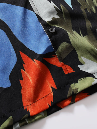 Astrid® | Hand Drawn Floral Print Revere Shirt