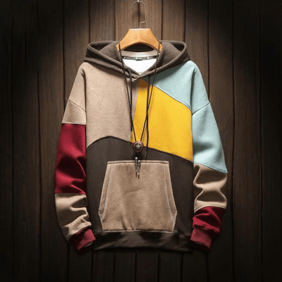 Guillermo® | Oversized Patchwork-Hoodie
