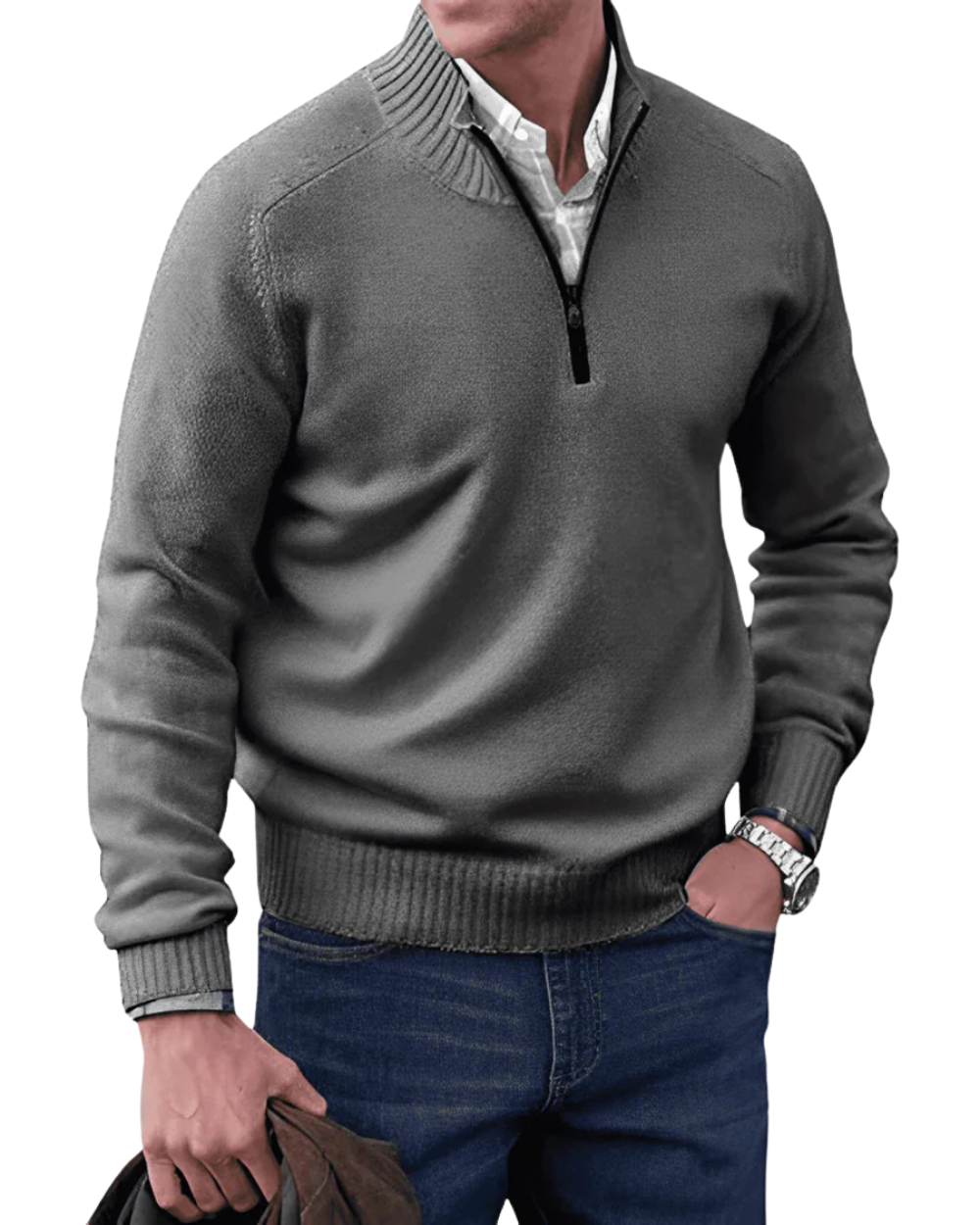 Moses | Casual Zip Sweater