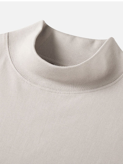 Adelelmo® | 3 Pieces Basic Long Sleeve Mock Neck T-Shirt