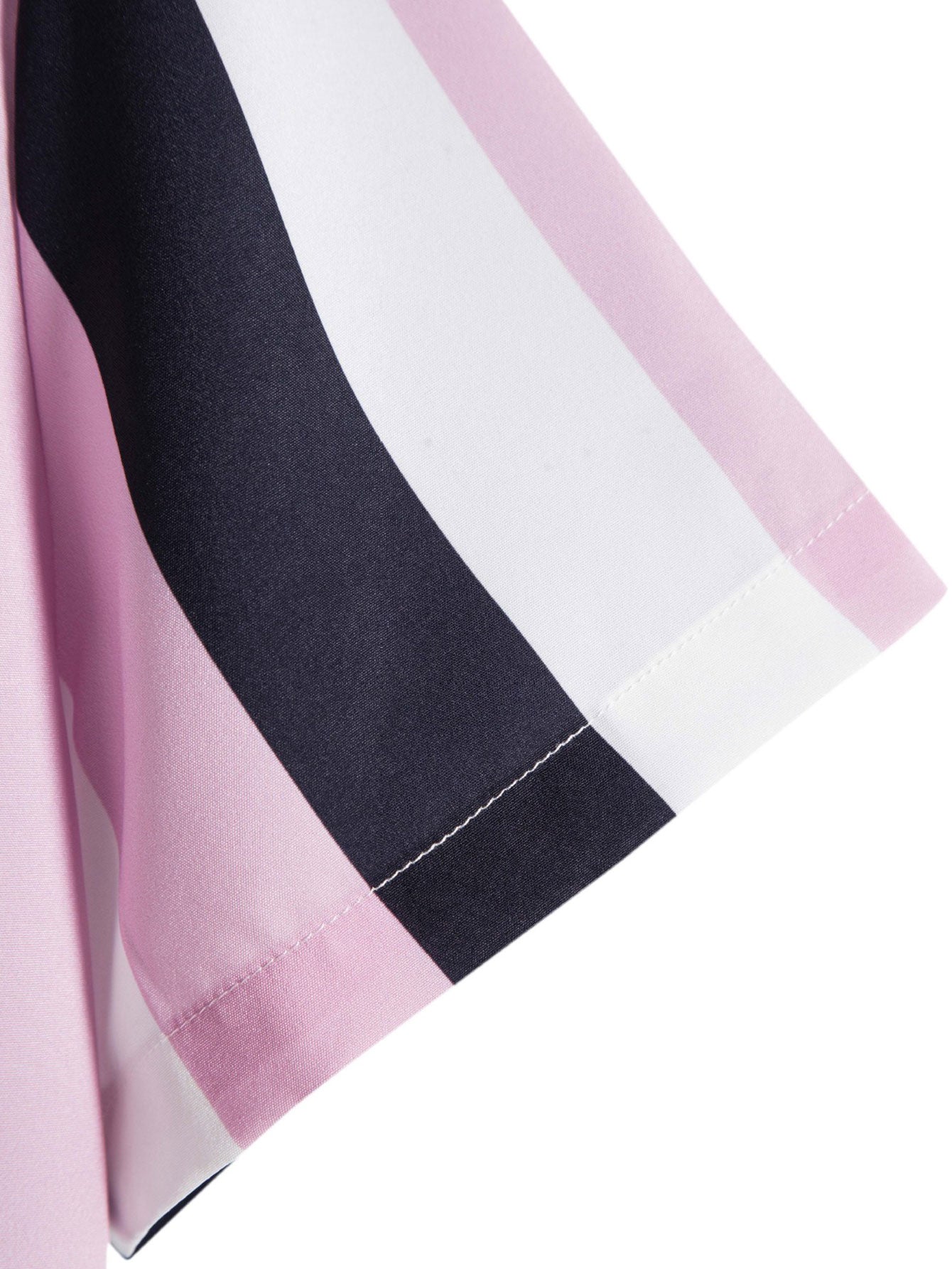 Aspen® | Wide Striped Print Button Up Shirt