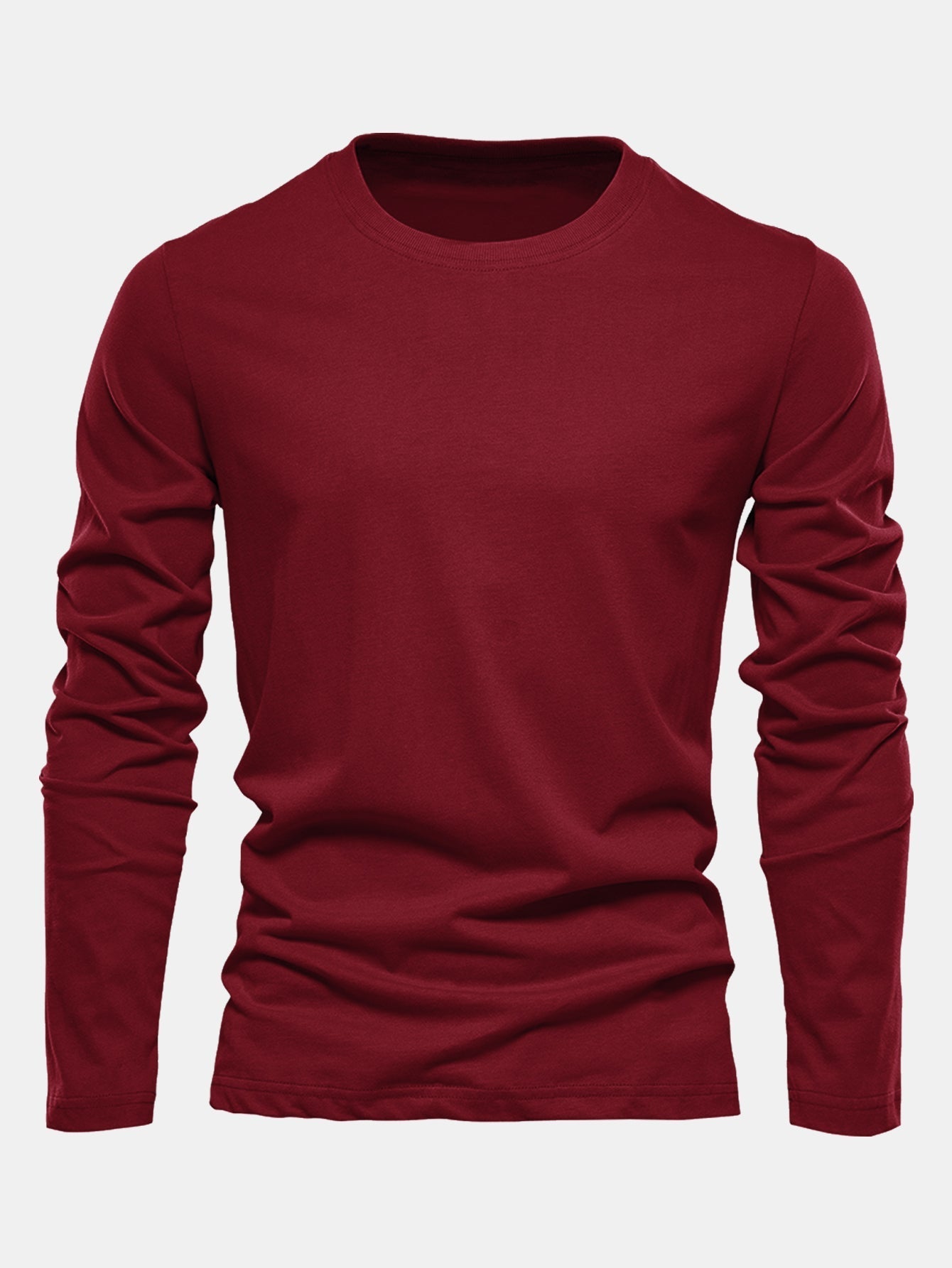 Macario® | Basic Long Sleeve Cotton T-Shirt