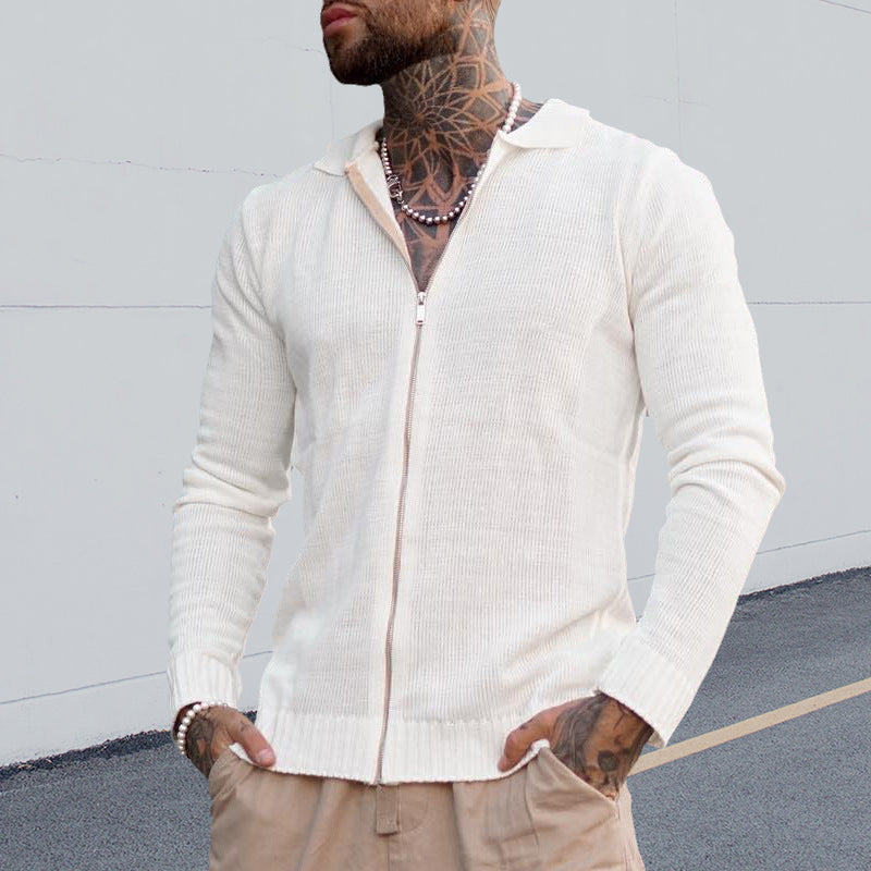 Josiah® | Casual Long-Sleeved Zip-Up Knitted Sweater For Men