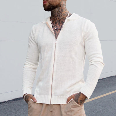 Josiah® | Casual Long-Sleeved Zip-Up Knitted Sweater For Men