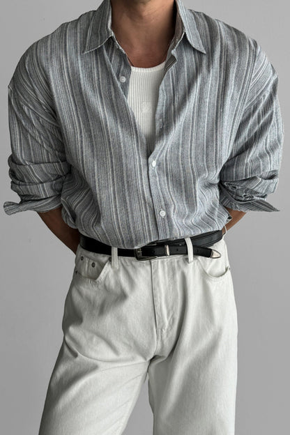 Bhoncie® | MV Striped Non-Iron Sun Protection Shirt