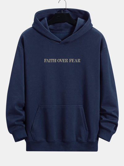 Bruno | Faith Over Fear Print Relax Fit Hoodie