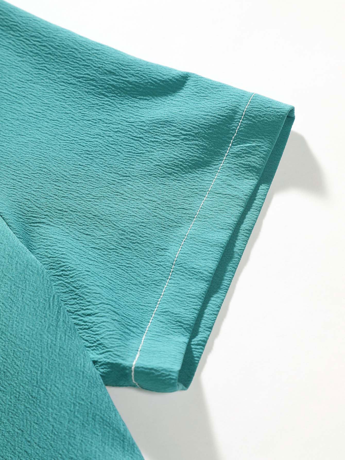 Anner® | Wrinkled Texture Button Up Shirt