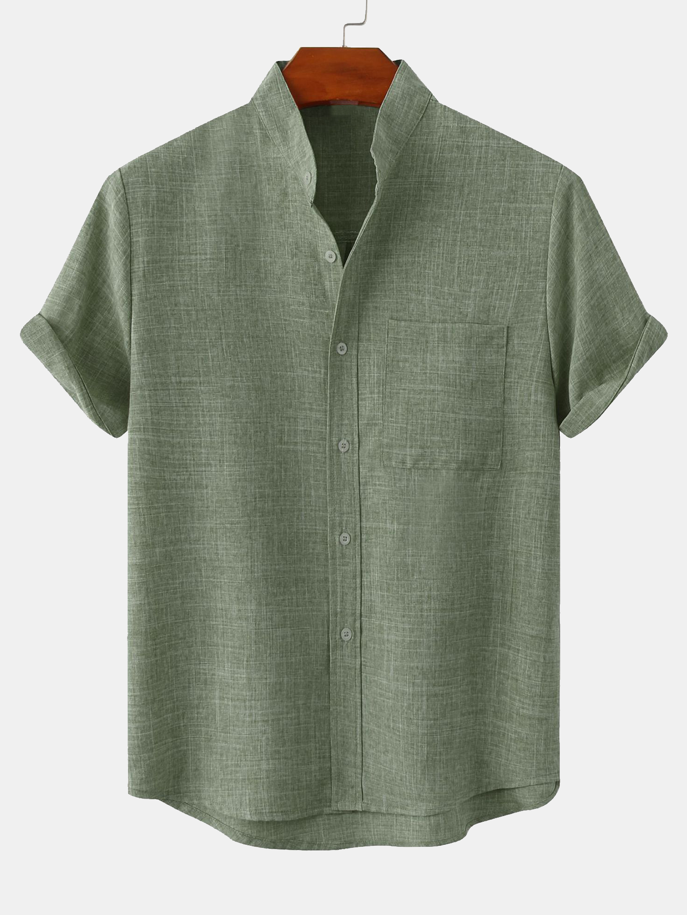 Hudson® | Shirt With Mandarin Collar And Pocket